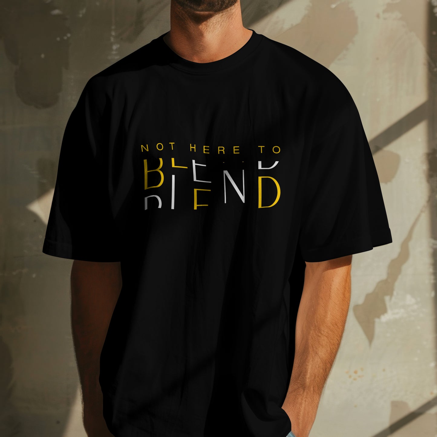 Pure Cotton Round-Neck T-Shirt - Blend
