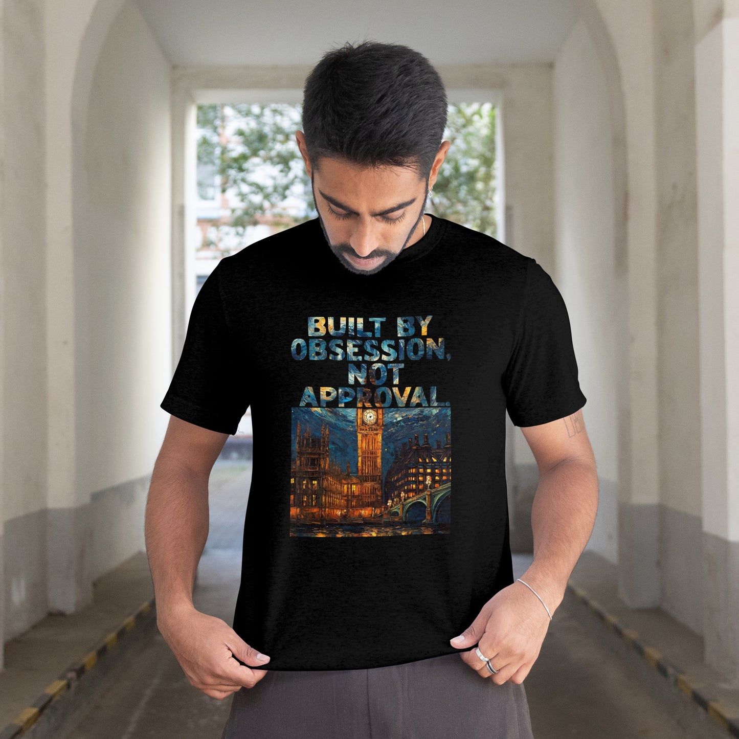 Premium Cotton Round-Neck T-Shirt - Obsession