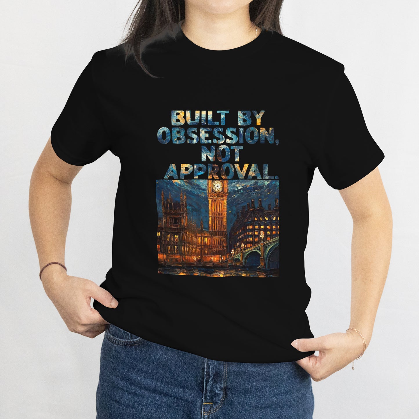 Premium Cotton Round-Neck T-Shirt - Obsession