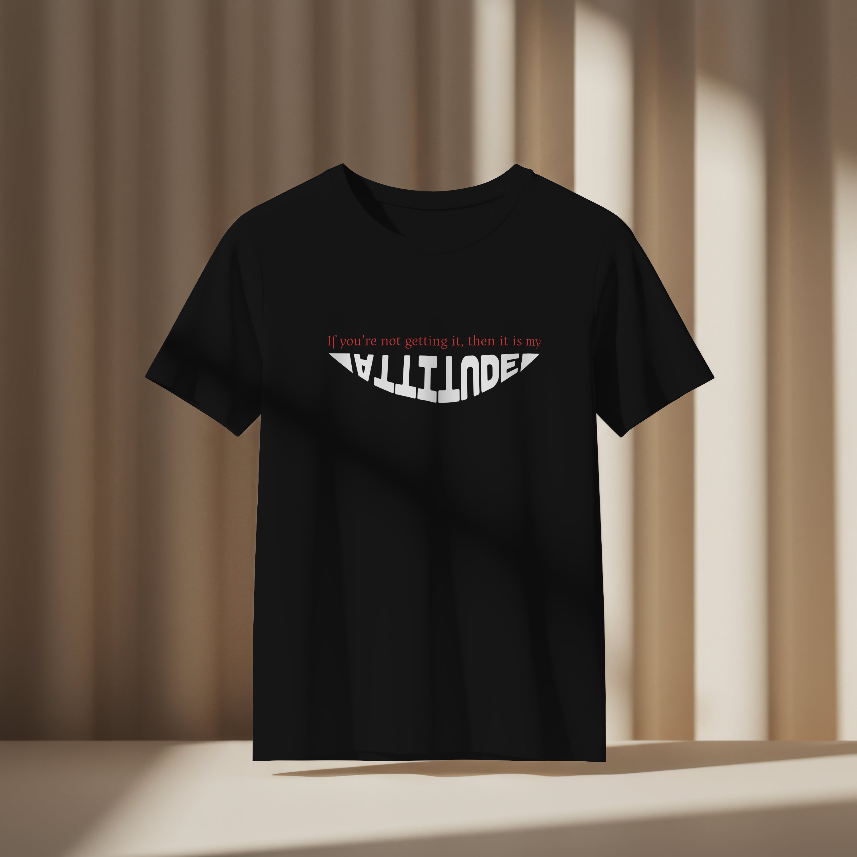 Pure Cotton Round-Neck T-Shirt - Attitude