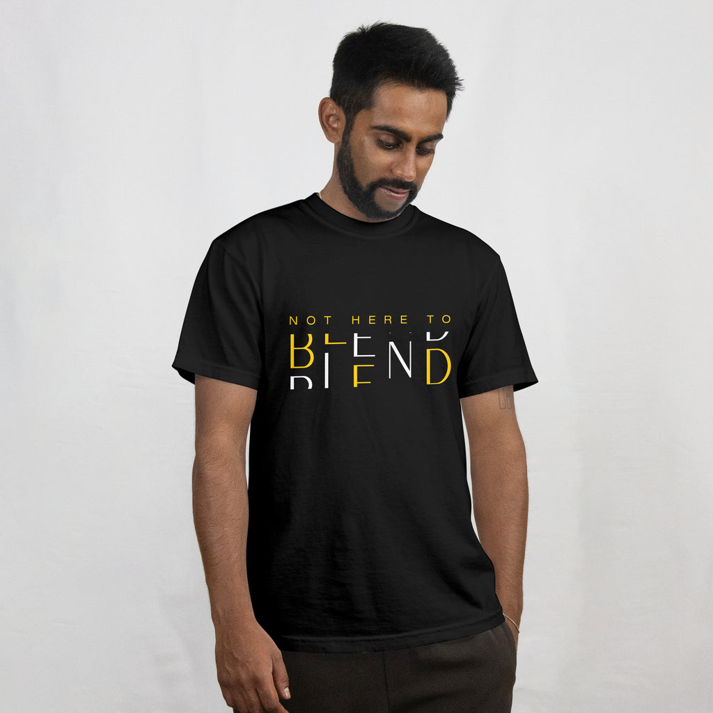 Pure Cotton Round-Neck T-Shirt - Blend