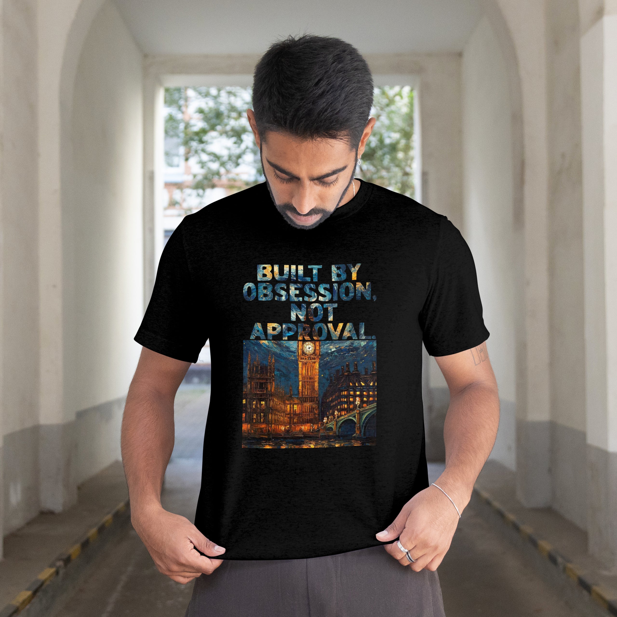 Premium Cotton Round-Neck T-Shirt - Obsession
