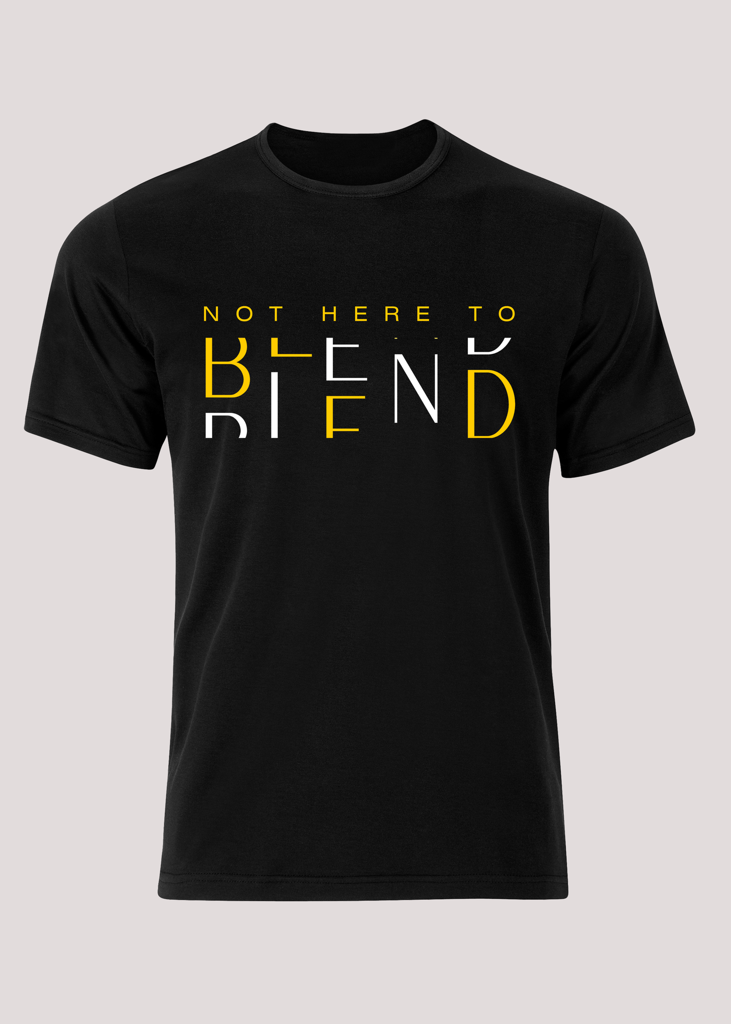Pure Cotton Round-Neck T-Shirt - Blend