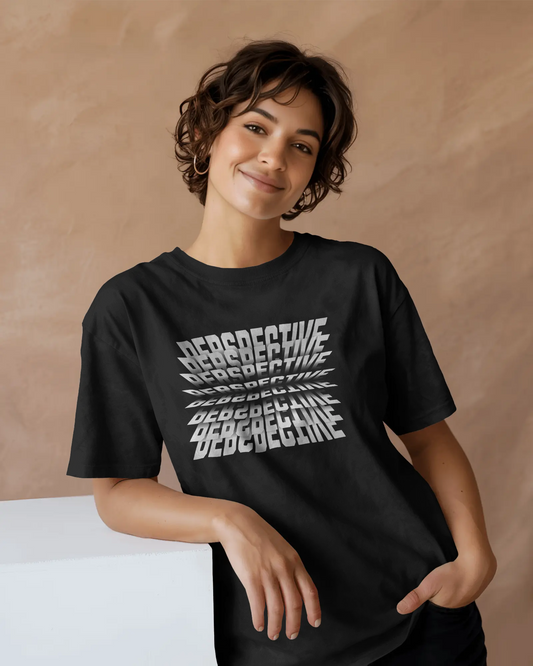4kay Unisex Cotton T-Shirt – “PERSPECTIVE” Optical Illusion Graphic Tee