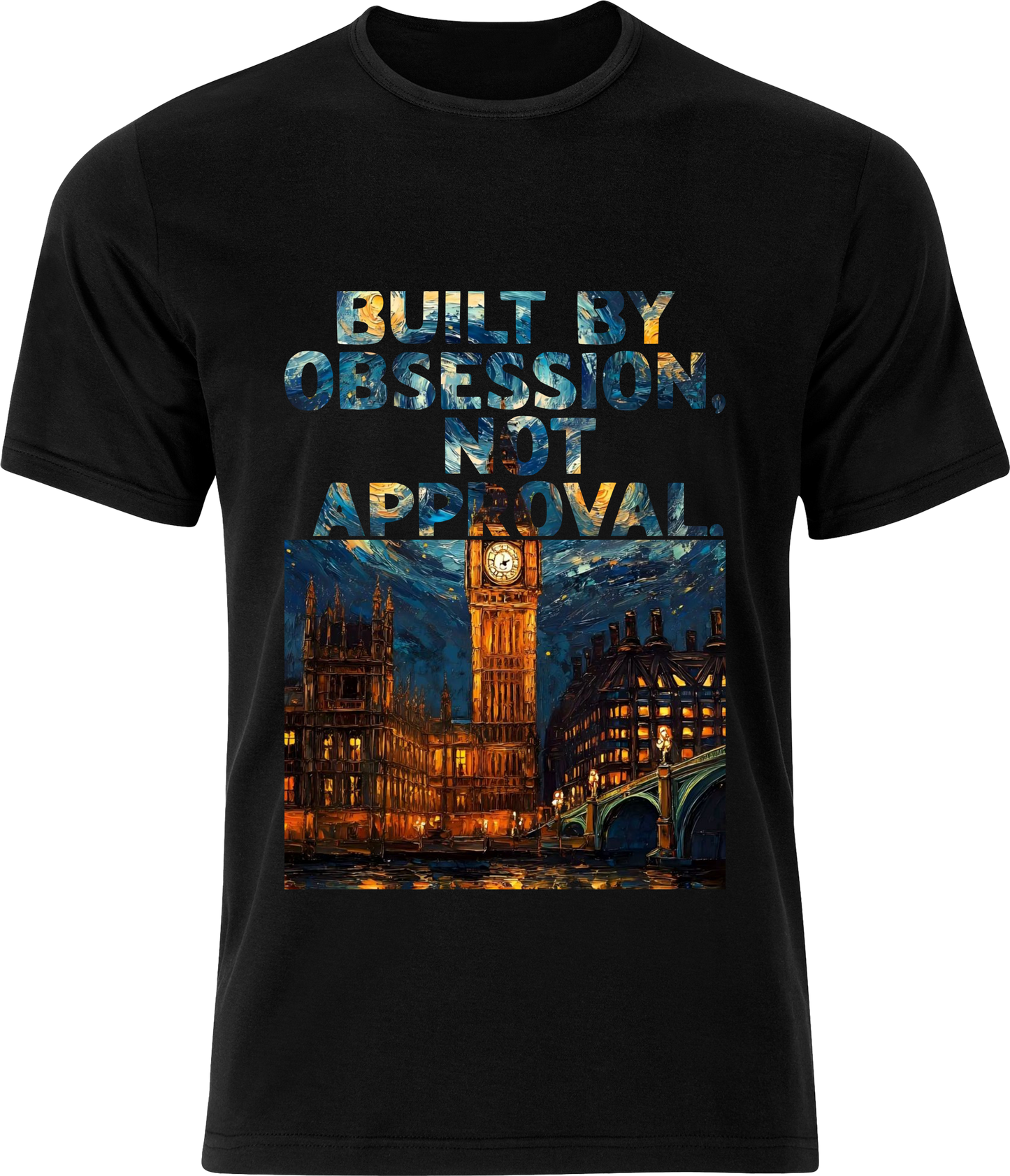 Premium Cotton Round-Neck T-Shirt - Obsession