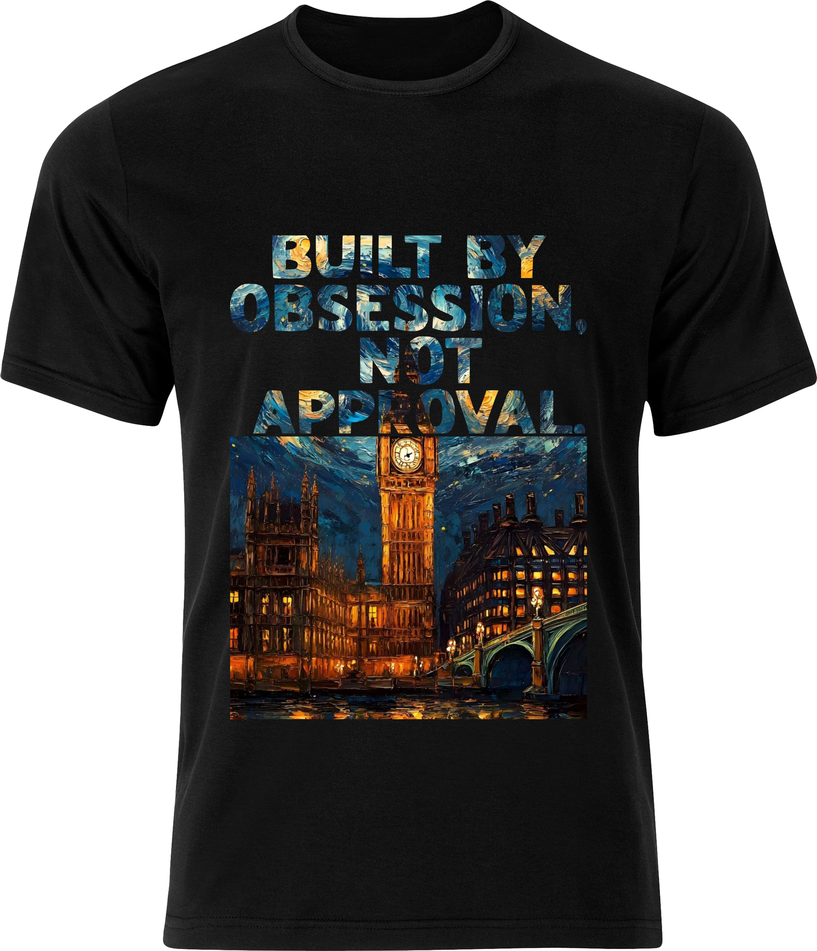 Premium Cotton Round-Neck T-Shirt - Obsession